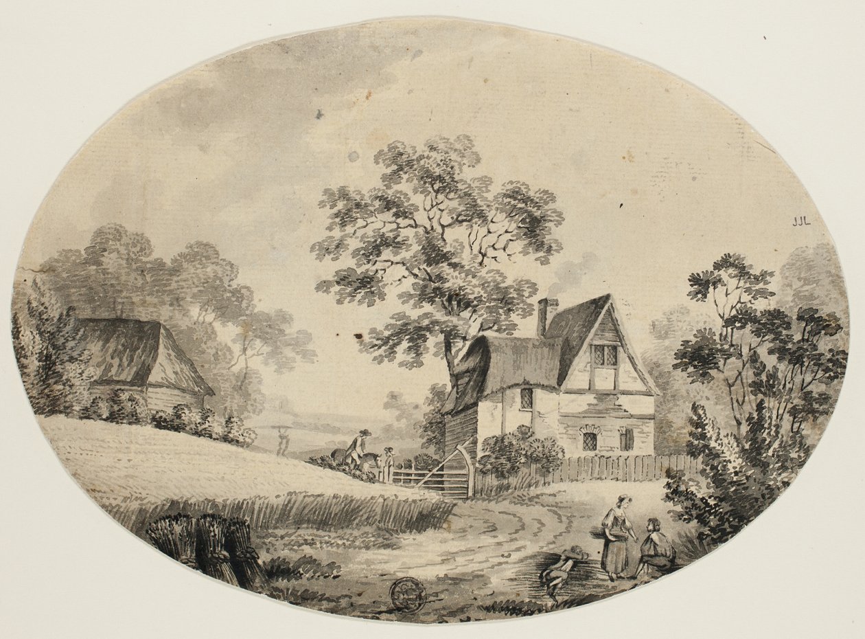 Ryttare besöker gård av John Inigo Richards