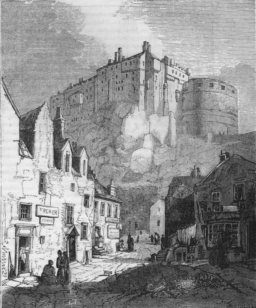 Edinburgh Castle, 1843, 1845 av John Jackson