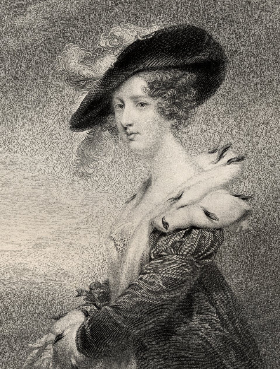 Georgiana (Howard), Lady Dover av John Jackson