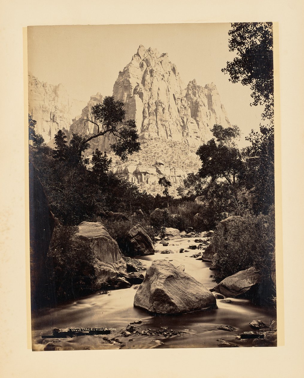 Eagle Crag, Rio Virgen, Utah av John K. Hillers