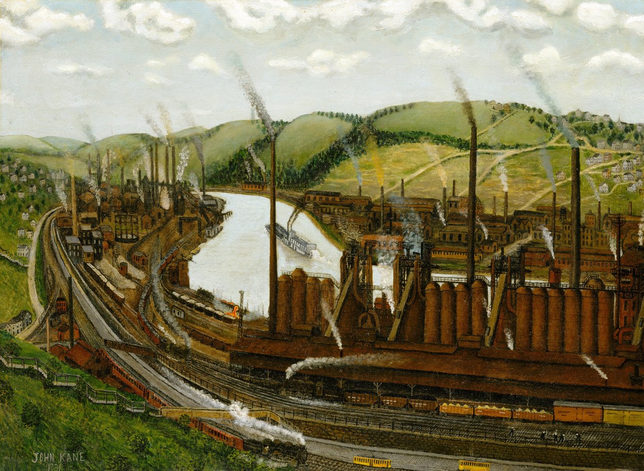 Monongahela River Valley, Pennsylvania, 1931 av John Kane