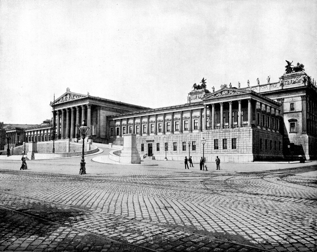 Parlamentets hus, Wien, 1893. av John L. Stoddard