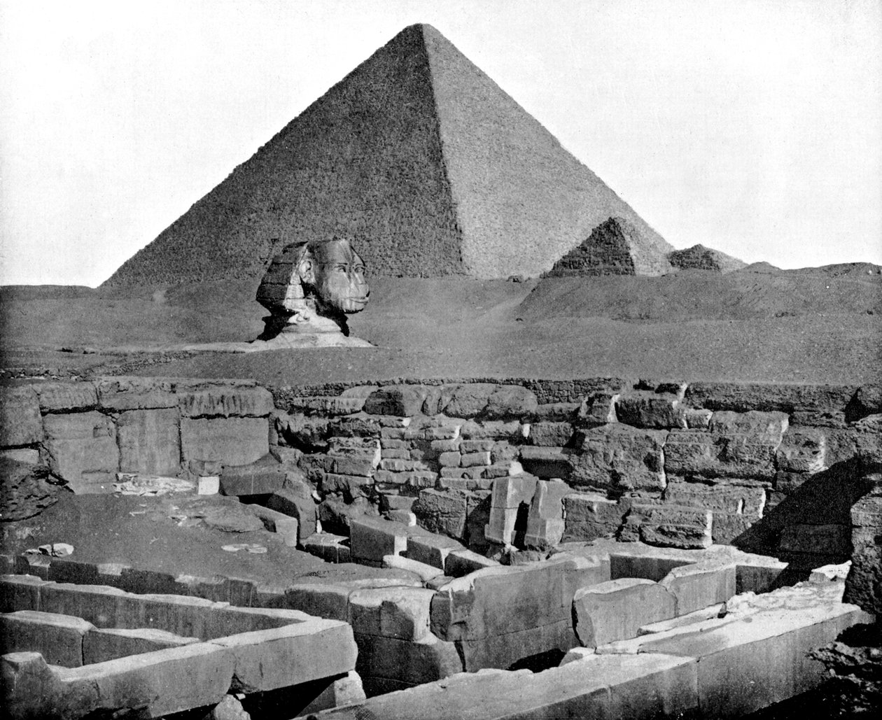 Pyramiderna och sfinxen, Egypten, 1893. av John L. Stoddard