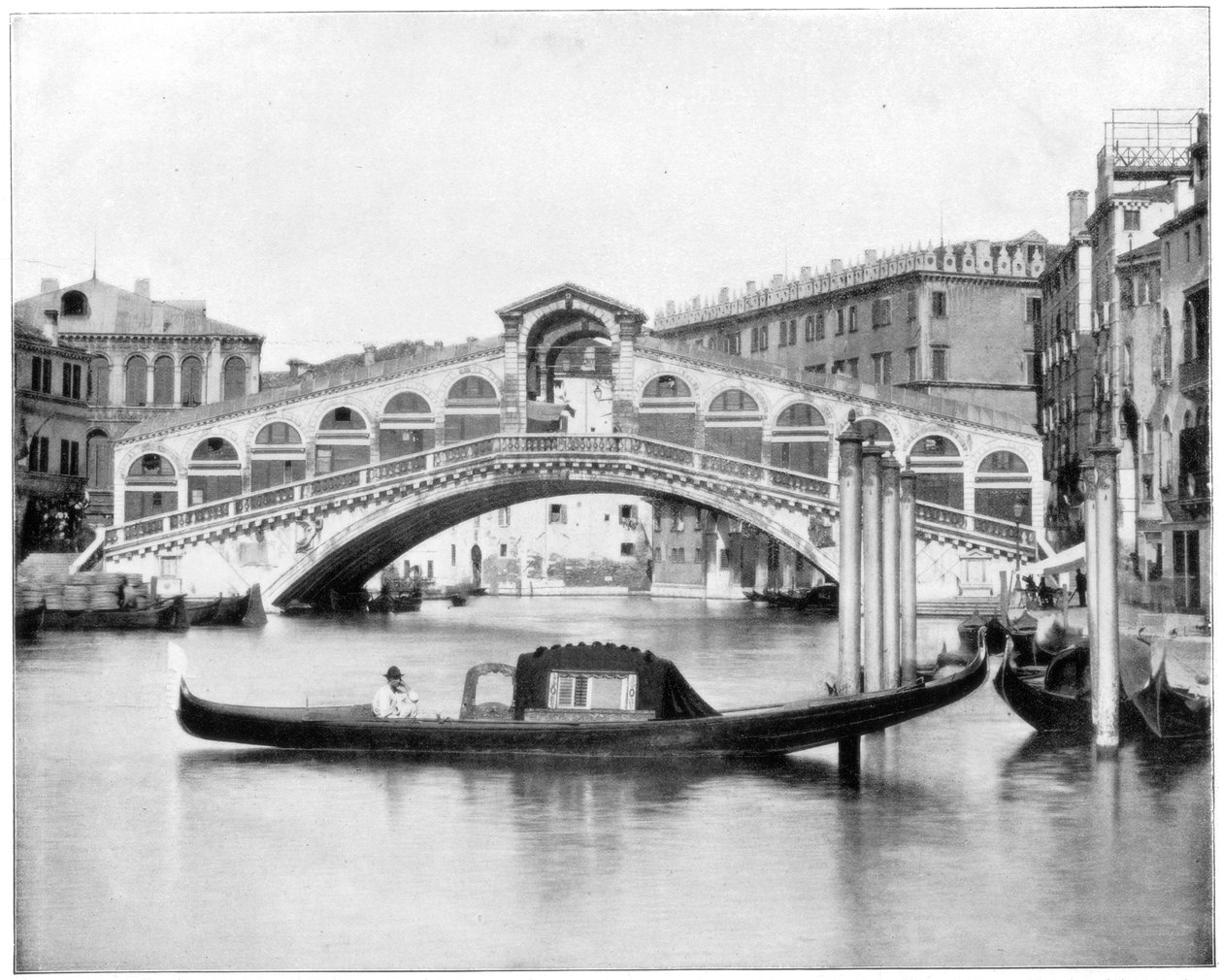 Rialto, Venedig, sent 1800-tal. av John L. Stoddard