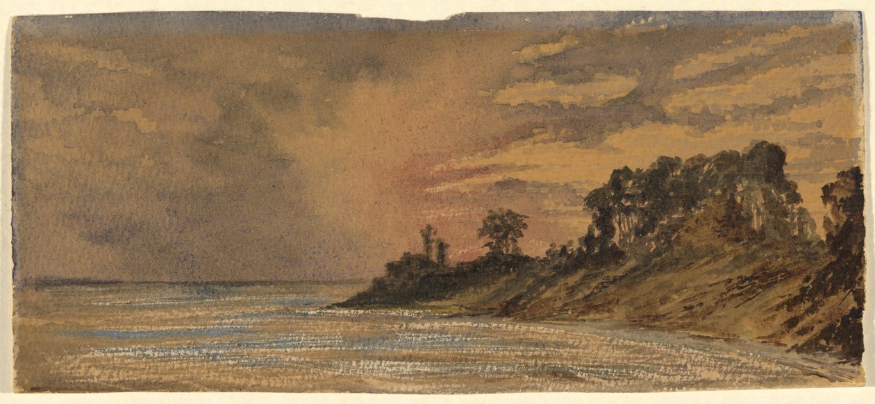 Solnedgång vid den röda våren av John La Farge