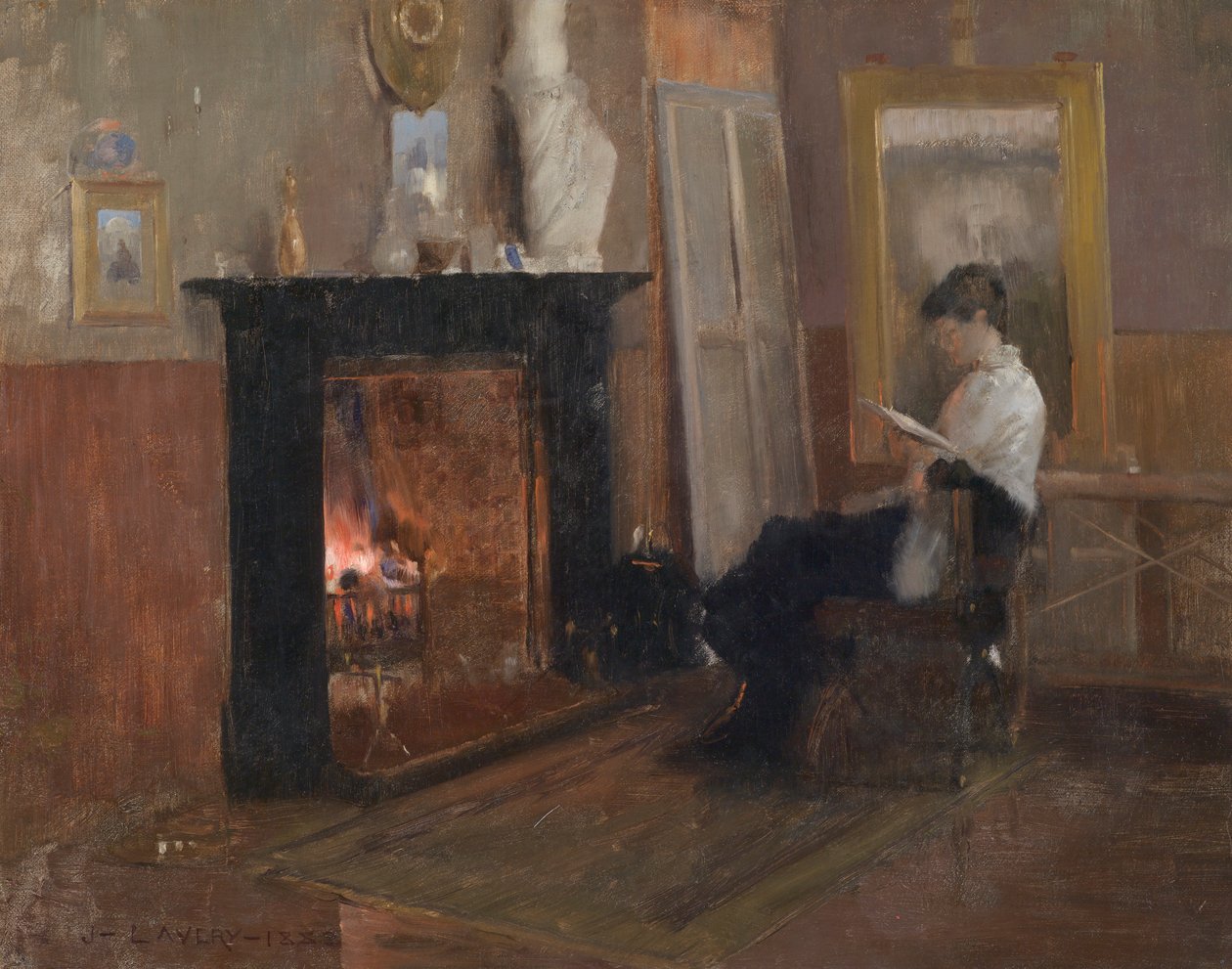En lugn dag i studion av John Lavery