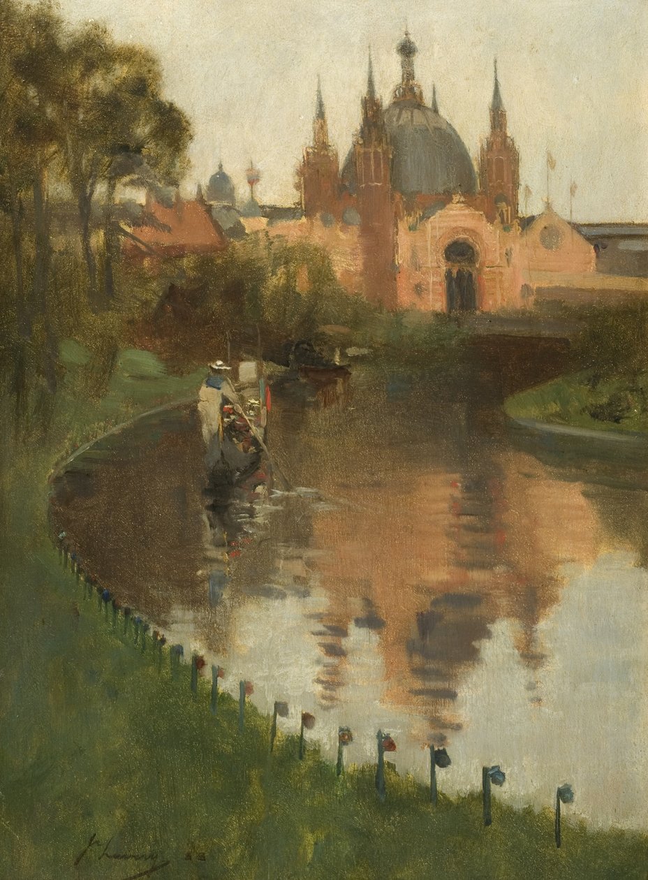 Kelvingrove, Utsikt från floden, 1888 av John Lavery