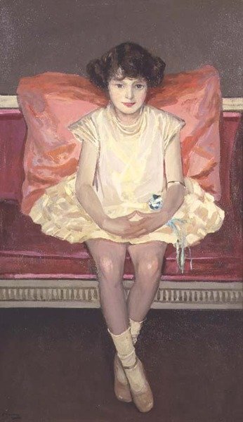 Porträtt av "Dinkie" Chisman av John Lavery
