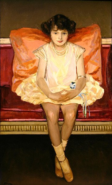 Porträtt av "Dinkie" Chisman av John Lavery