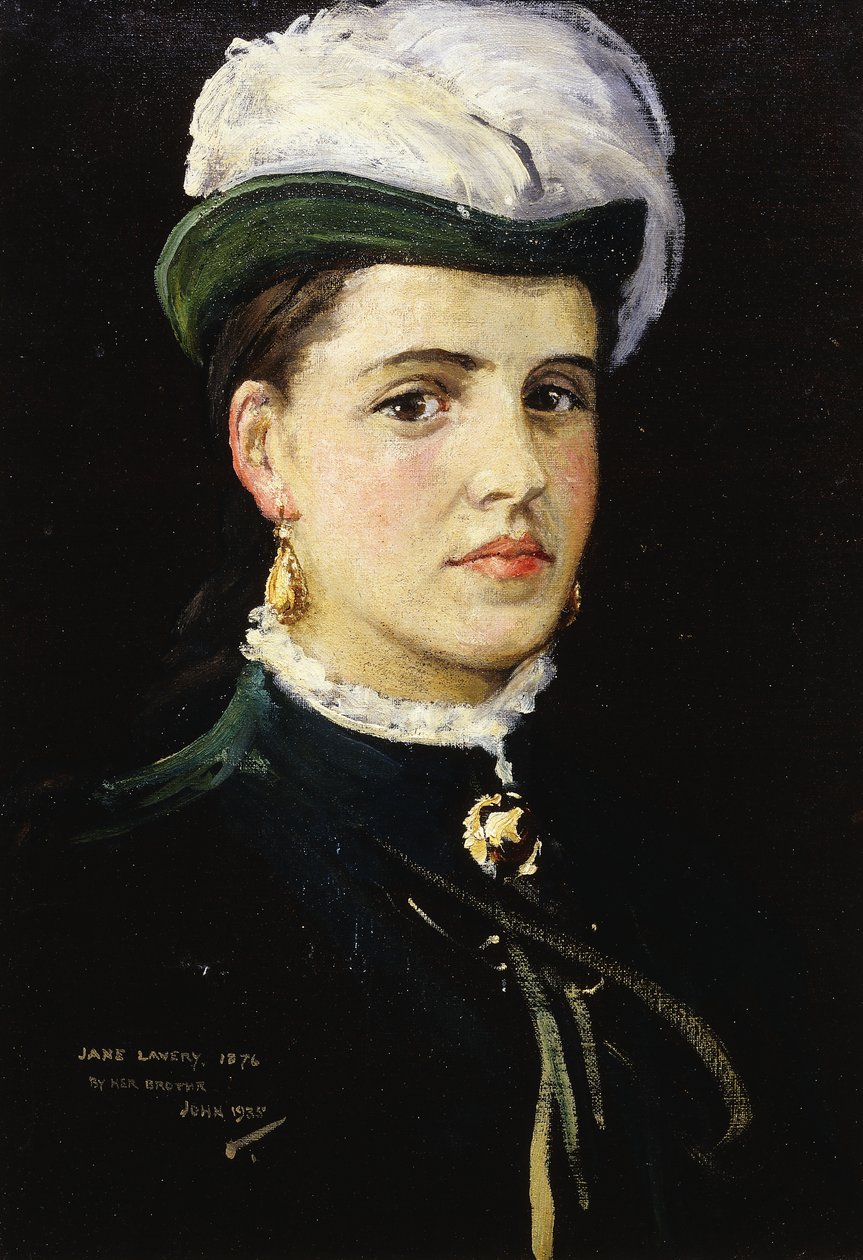 Postumt porträtt av Jane Lavery av John Lavery