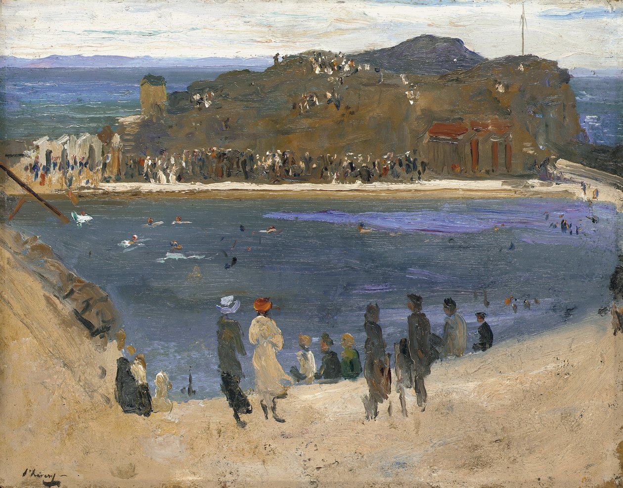 Badpoolen, North Berwick av John Lavery