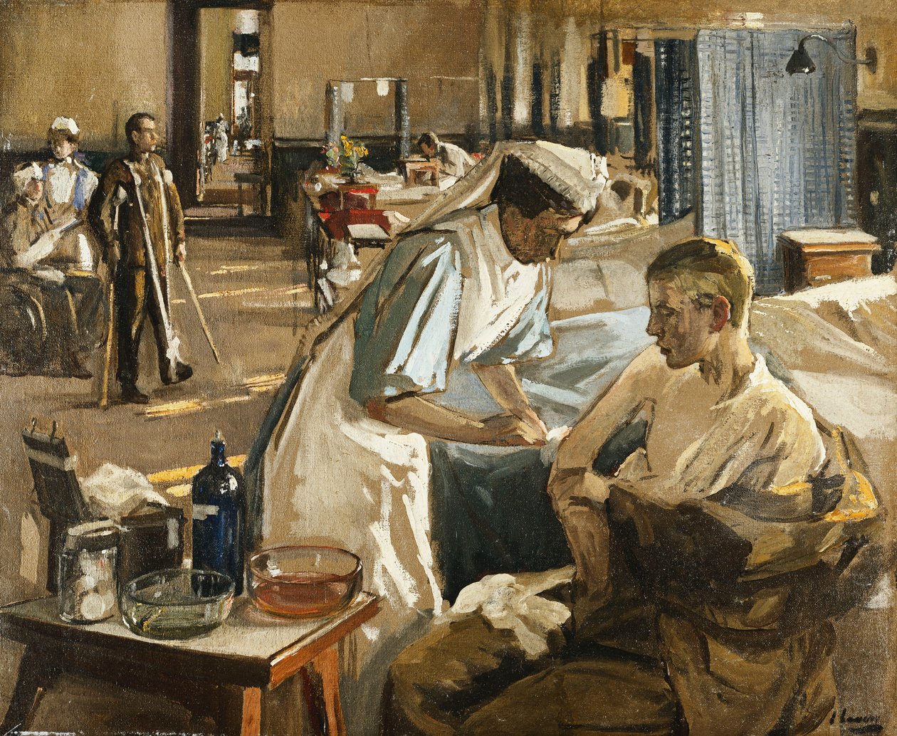 The First Wounded, London Hospital av John Lavery