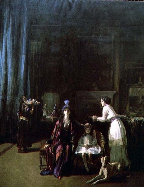 The Studio (olja på duk) av John Lavery