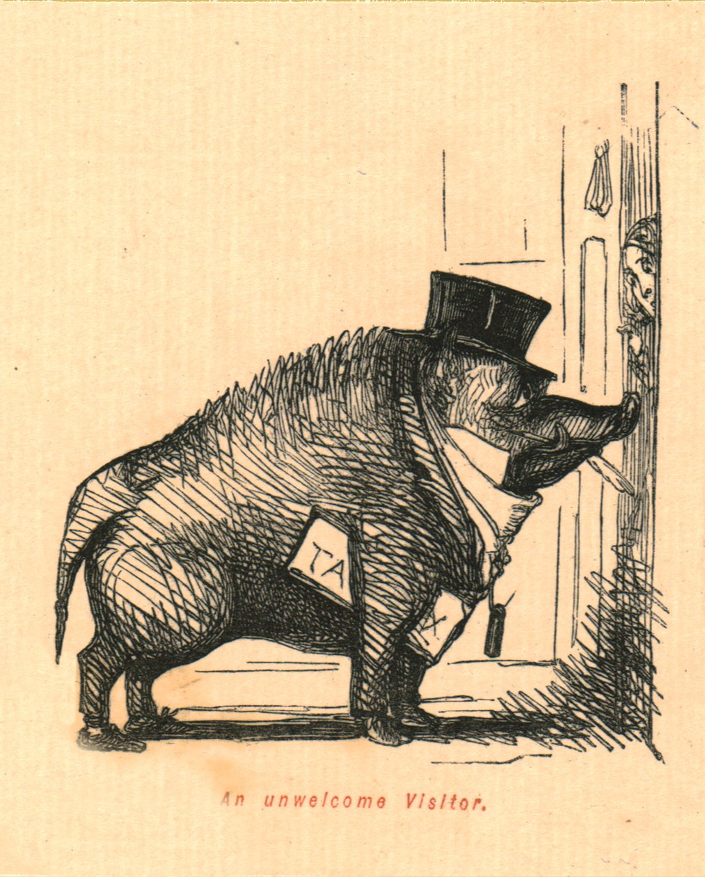En ovälkommen besökare, 1897. av John Leech