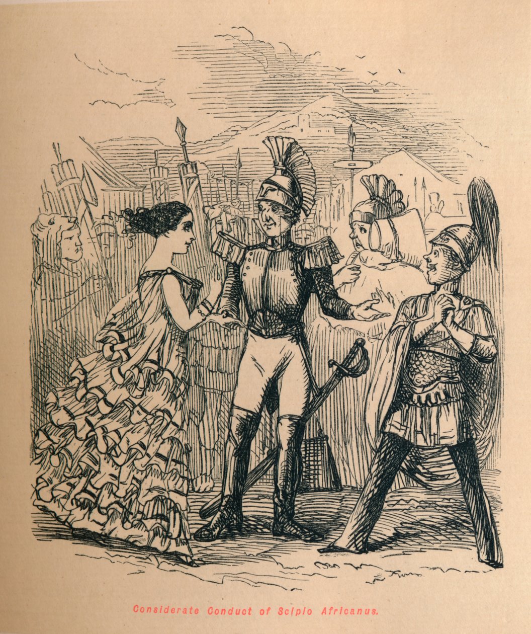 Betrakta Scipio Africanus uppförande, 1852 av John Leech