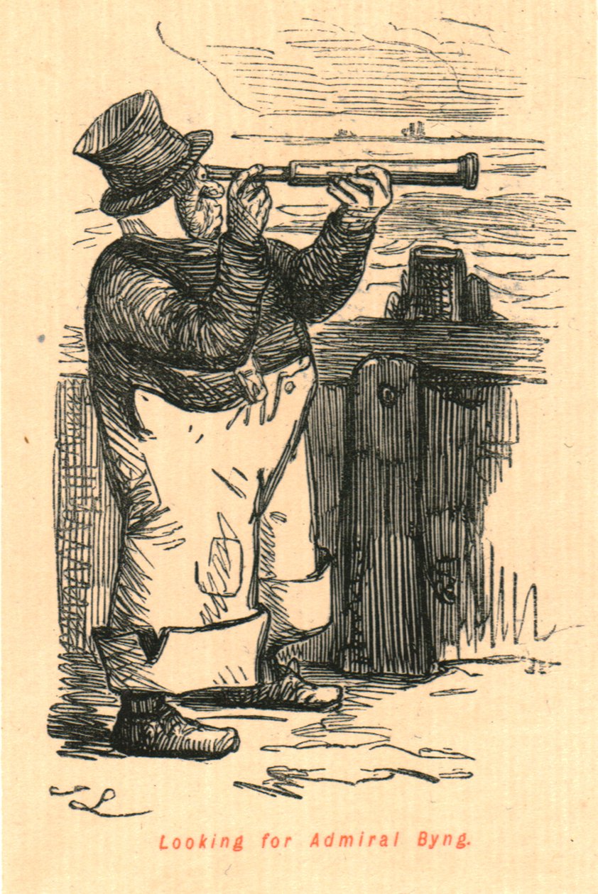 Söker amiral Byng, 1897. av John Leech