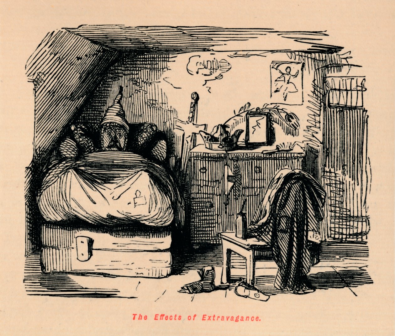 Extravagansens effekter, c1860, c1860 av John Leech