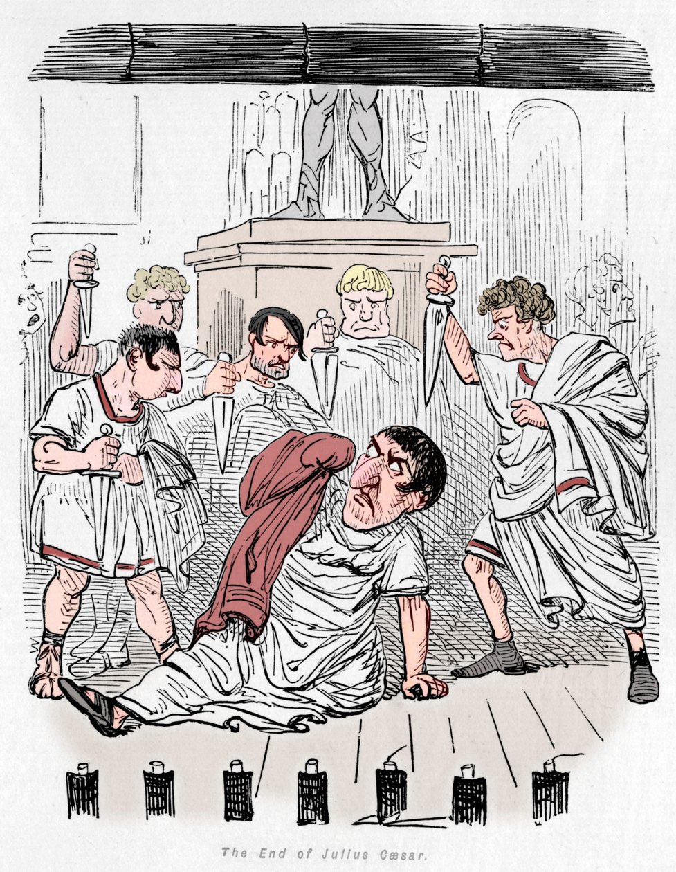 Slutet på Julius Caesar, 1852 av John Leech