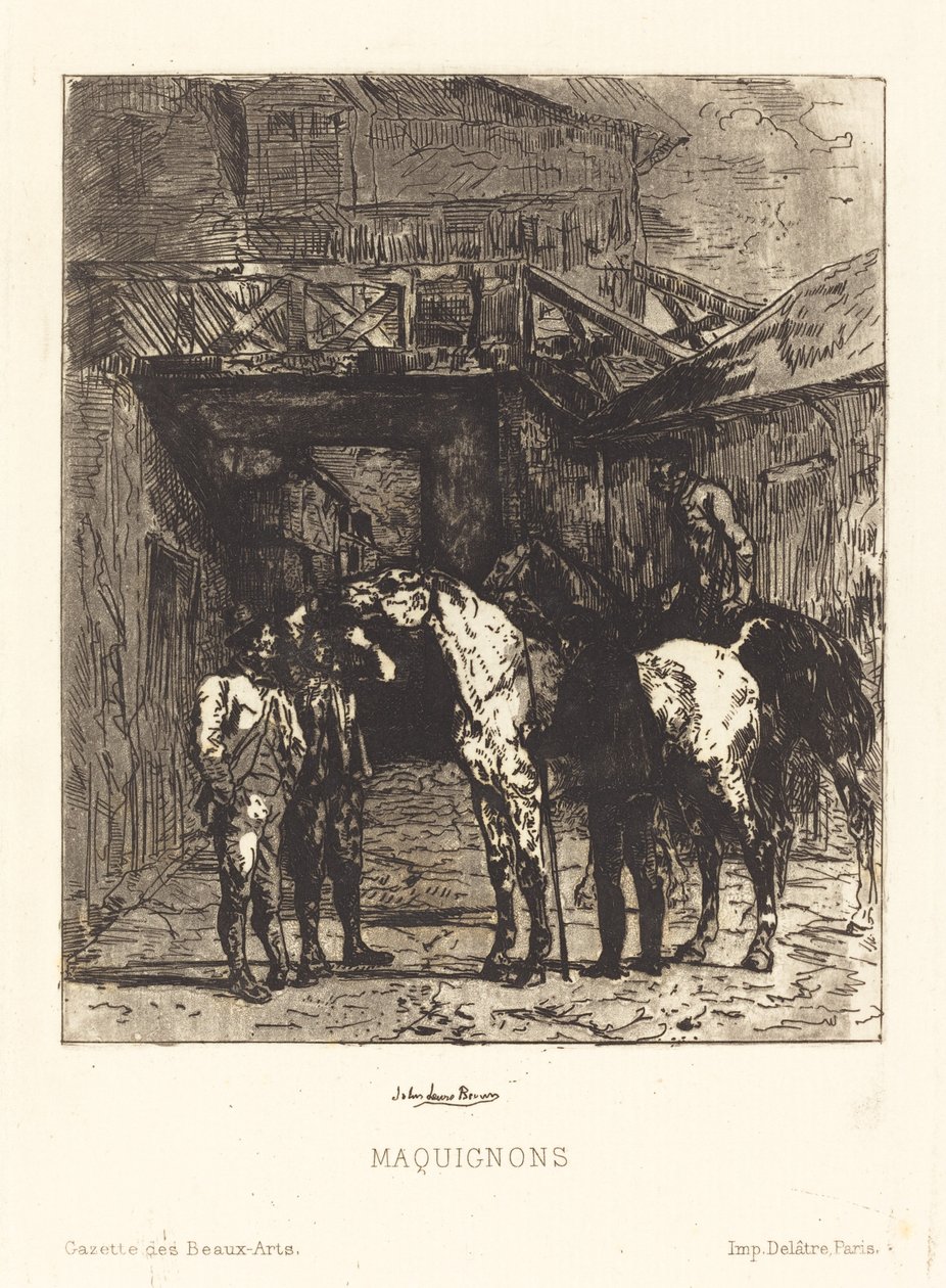 Maquignons (hästhandlare) av John Lewis Brown