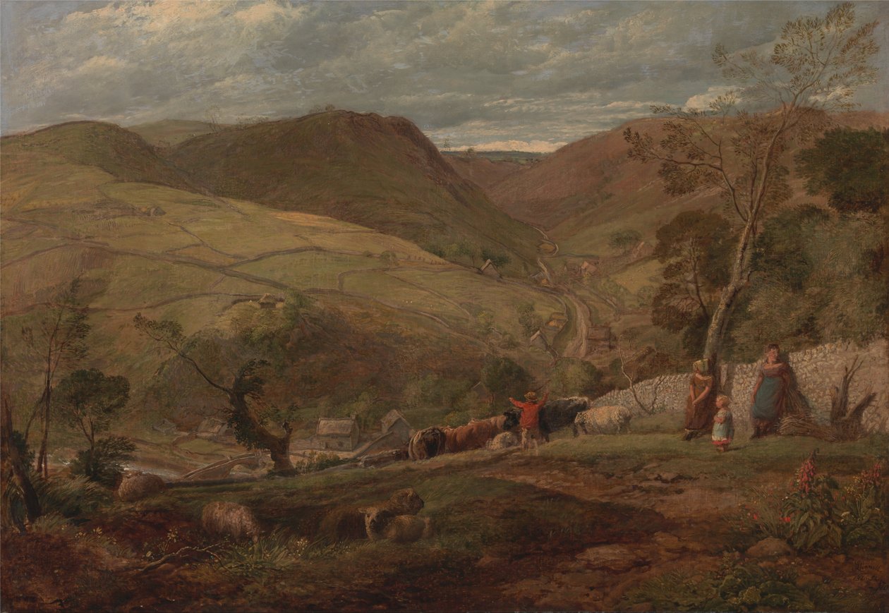 Hanson Toot, utsikt i Dovedale av John Linnell