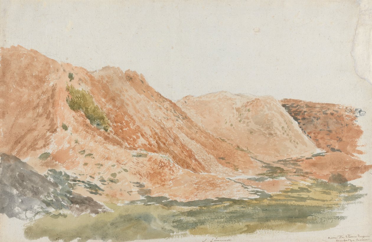 Stenbrott nära Ironbridge (Earthworks, Cambridge Terrace) av John Linnell