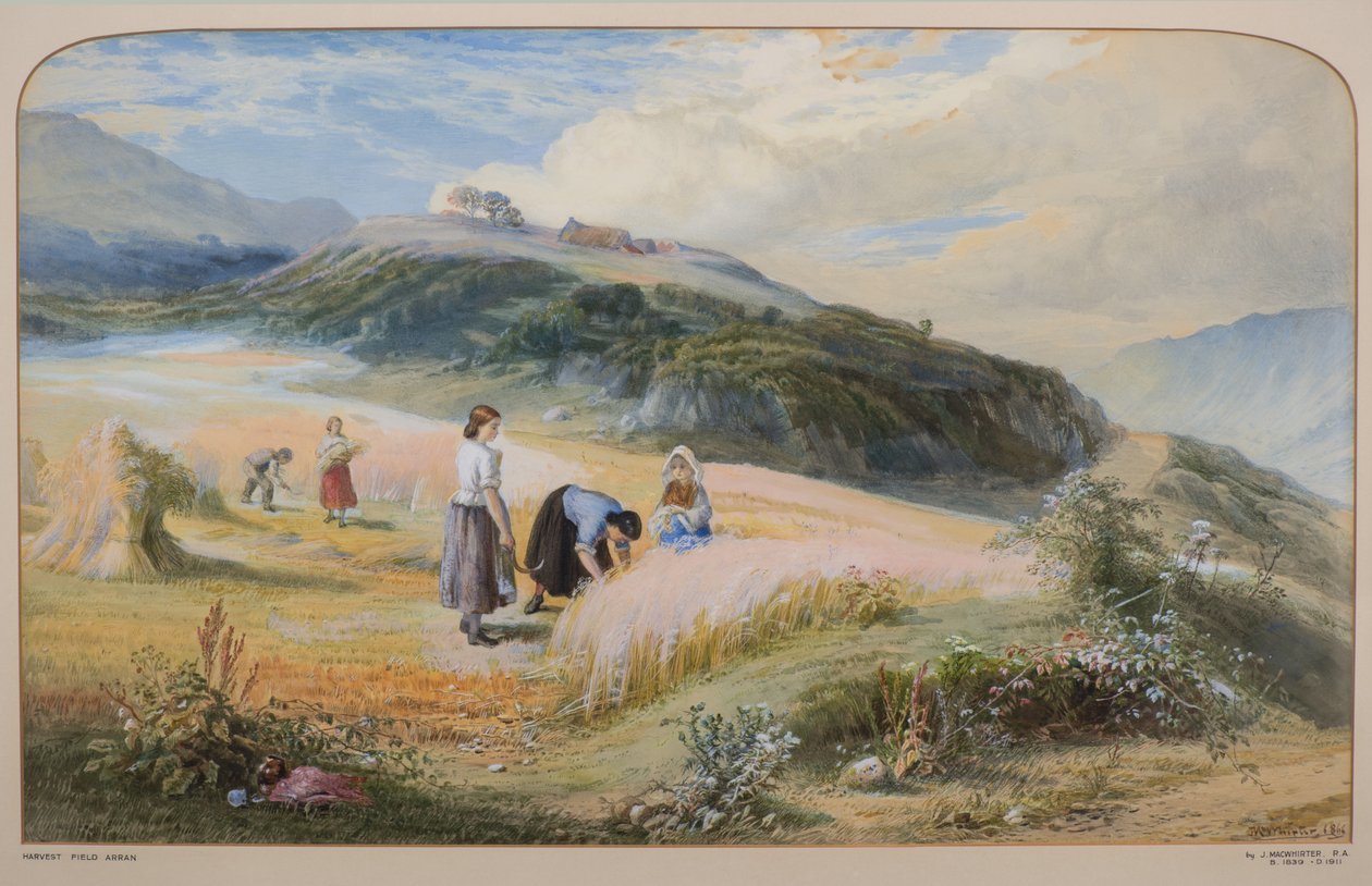 Harvest Field, Arran av John MacWhirter