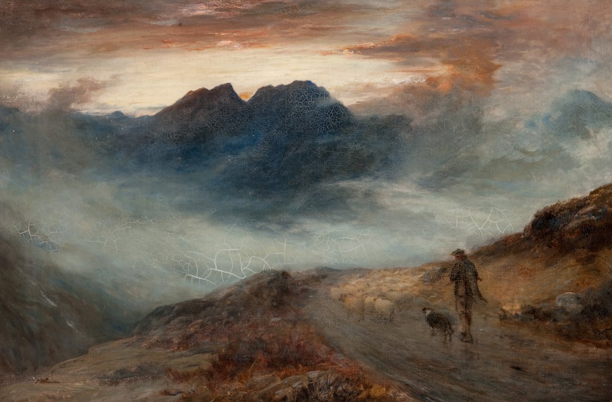 Dimma på bergen av John MacWhirter