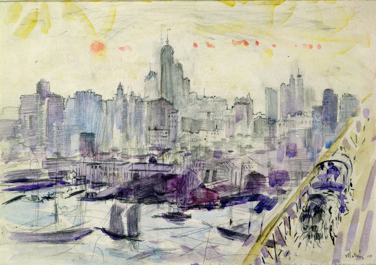Brooklyn Bridge, New York av John Marin