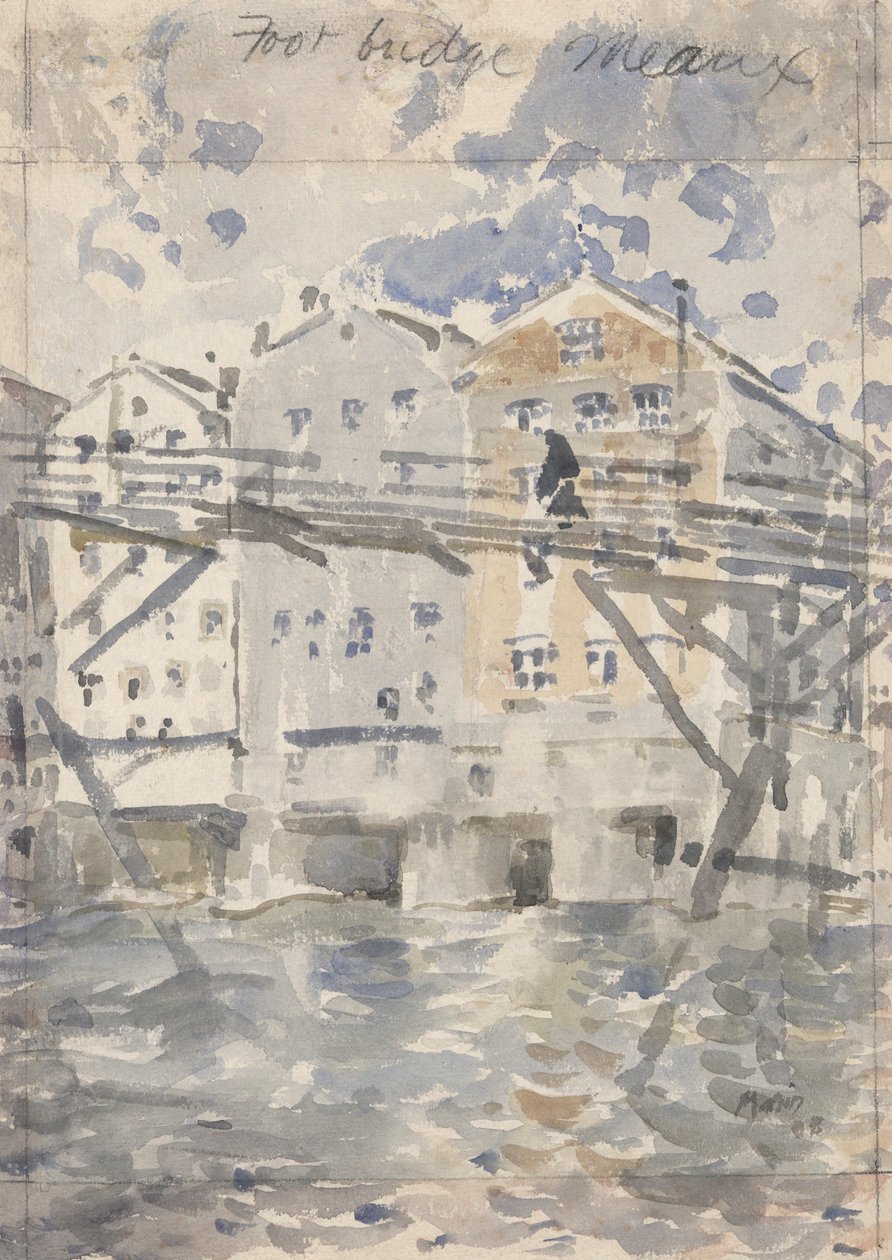 Den lilla gångbron, Meaux av John Marin