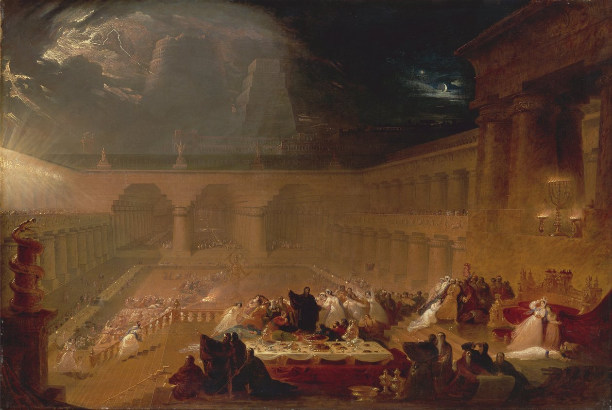 Belsassars festmåltid av John Martin