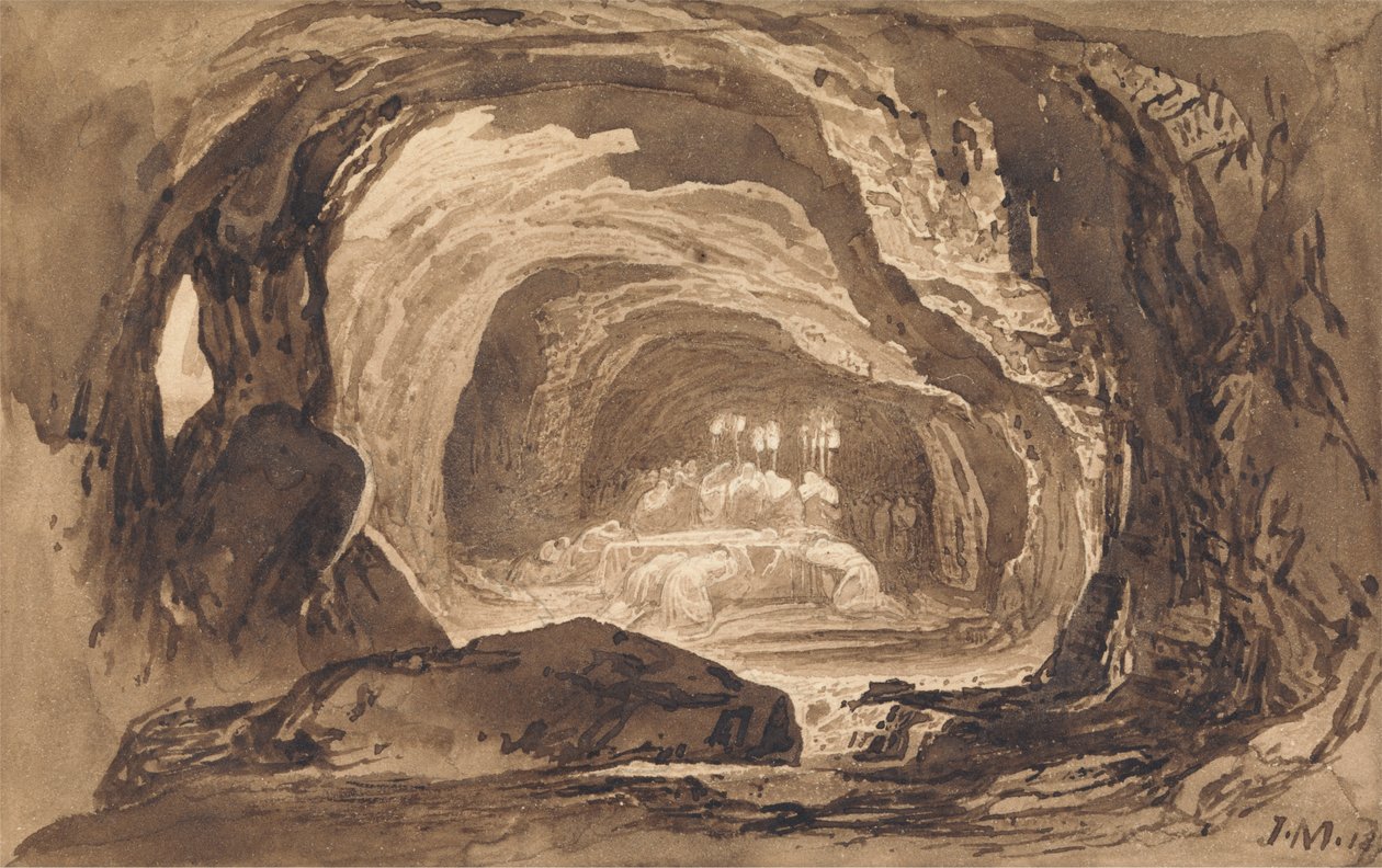 Sarahs begravning av John Martin