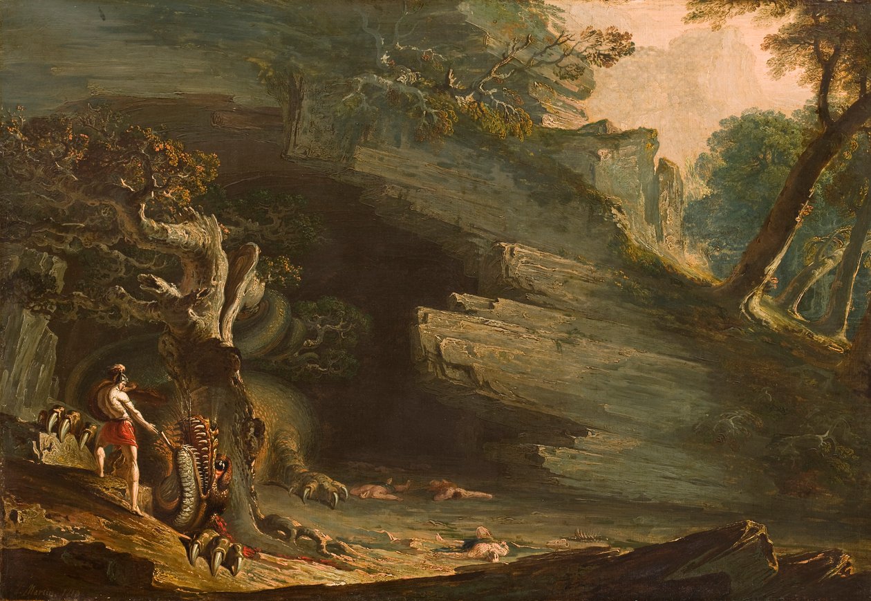 Cadmus och draken av John Martin