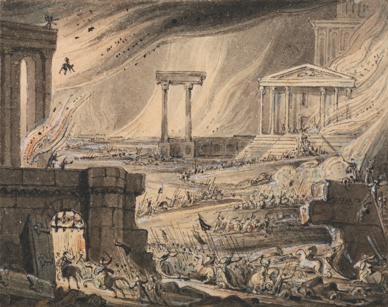 Fall av en stad av John Martin