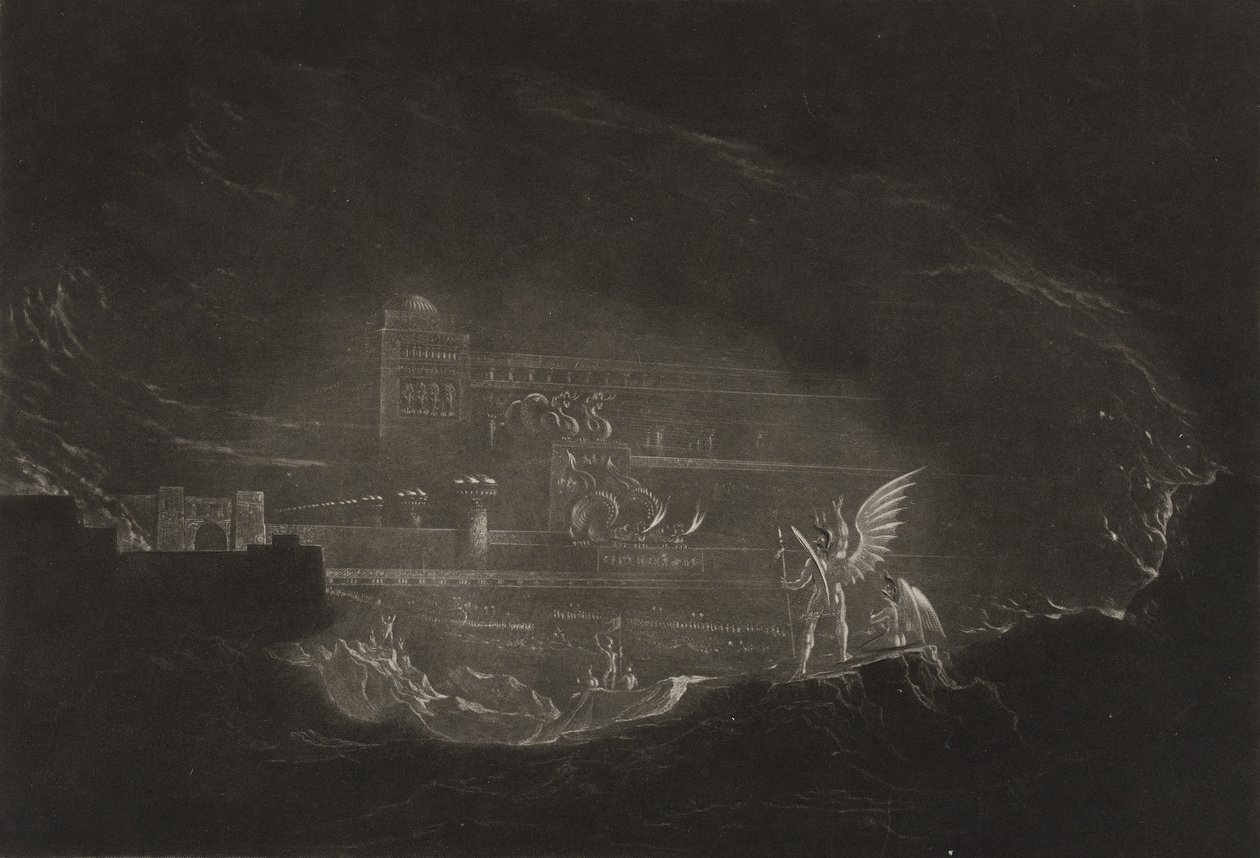 Pandemonium, ca 1827 (mezzotint) av John Martin