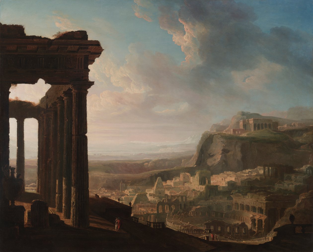 Ruinerna av en gammal stad av John Martin