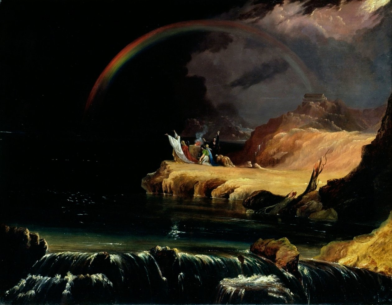 The Covenant, c.1843 (olja på duk) av John Martin