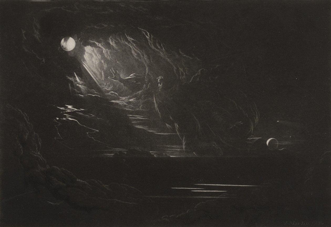 The Creation of Light, c.1827 (mezzotint) av John Martin