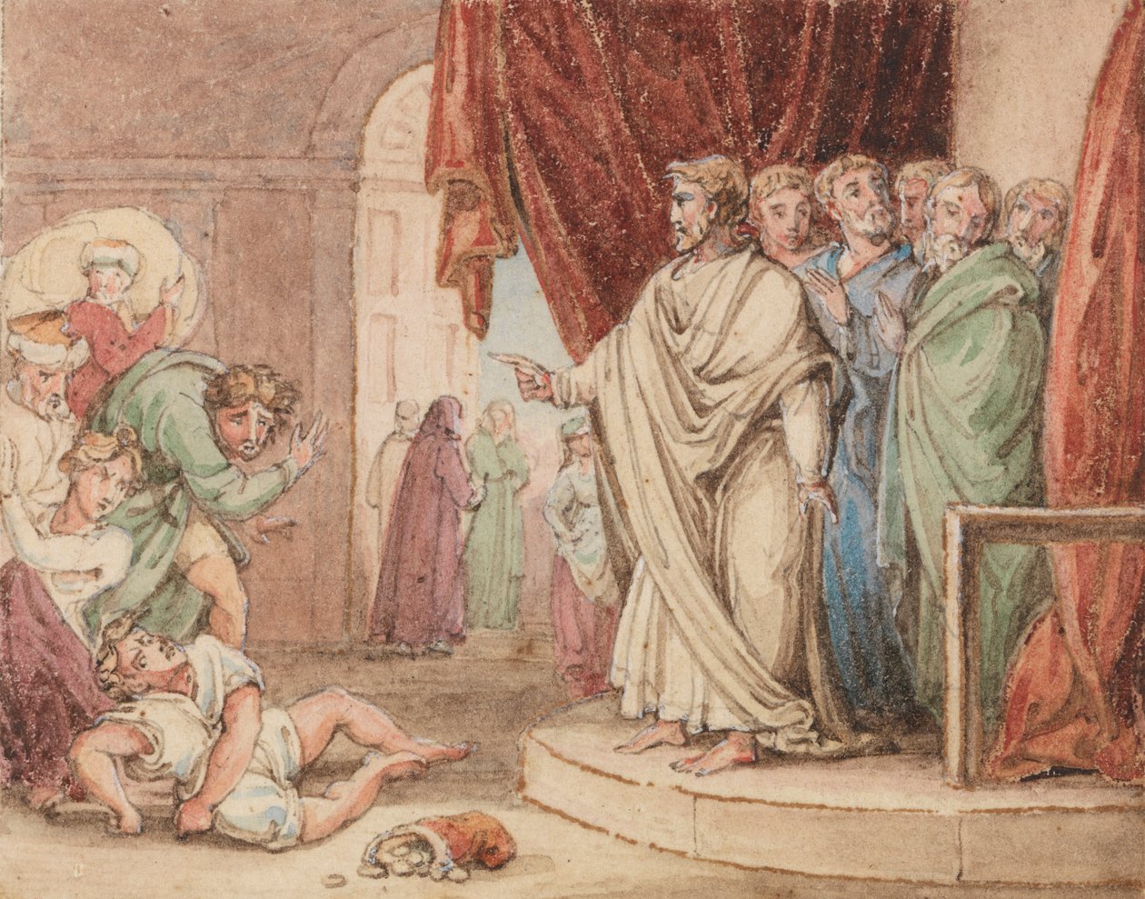 Ananias död av John Martin