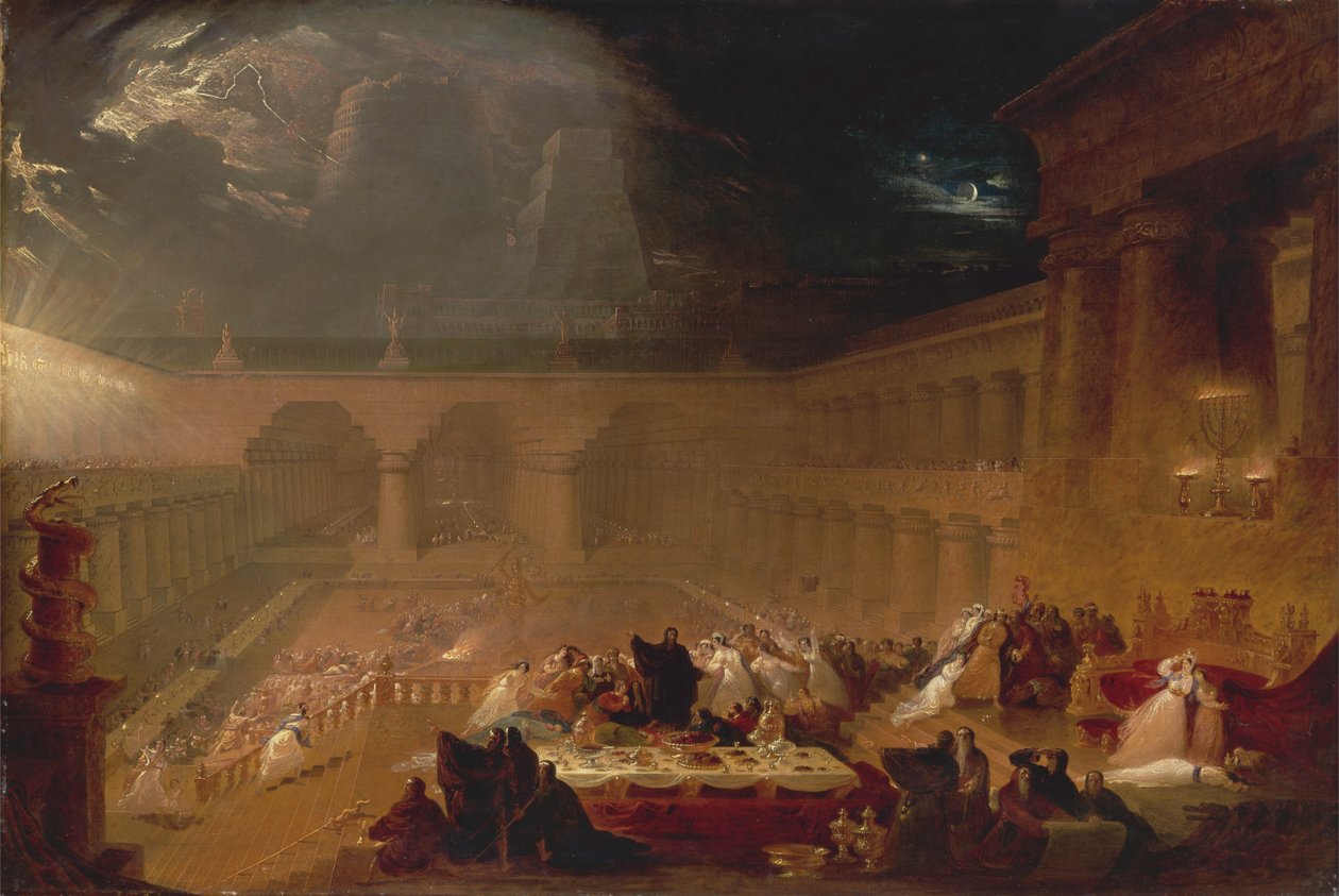 Belsassars högtid, 1820. av John Martin