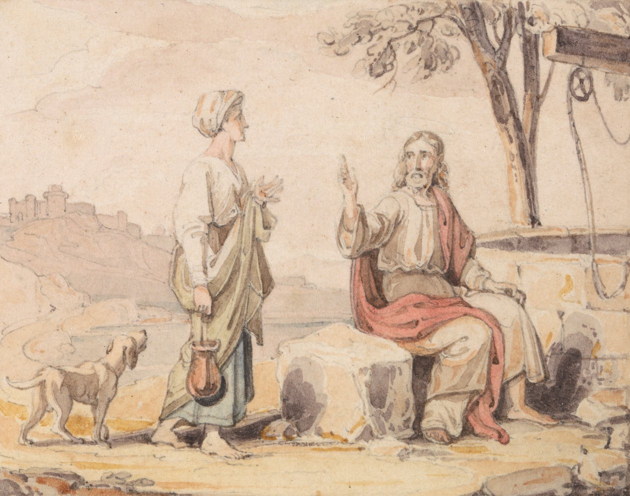 Kvinnan vid brunnen av John Martin