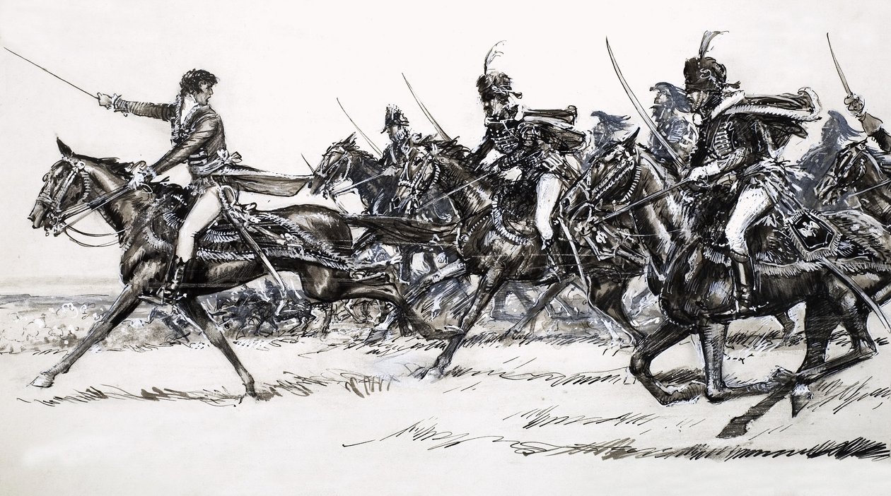 Kavalleriets anfall av John Millar Watt