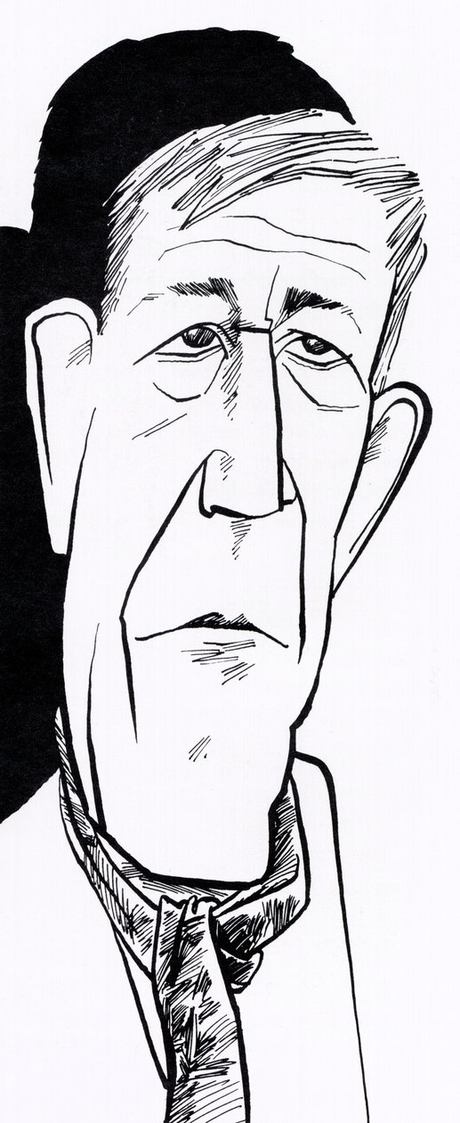 Oskar Kokoschka, karikatyrer av John Minnion