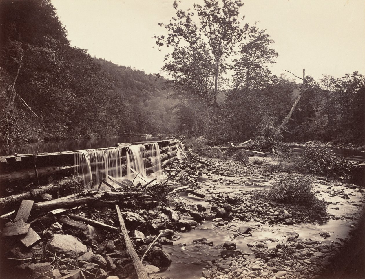 Broadheads Creek, Delaware Water Gap, 1863. av John Moran