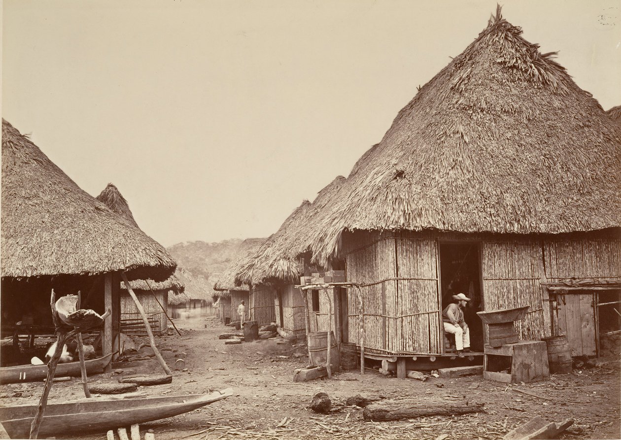 Tropiskt landskap, Street, Chipigana, 1871. av John Moran