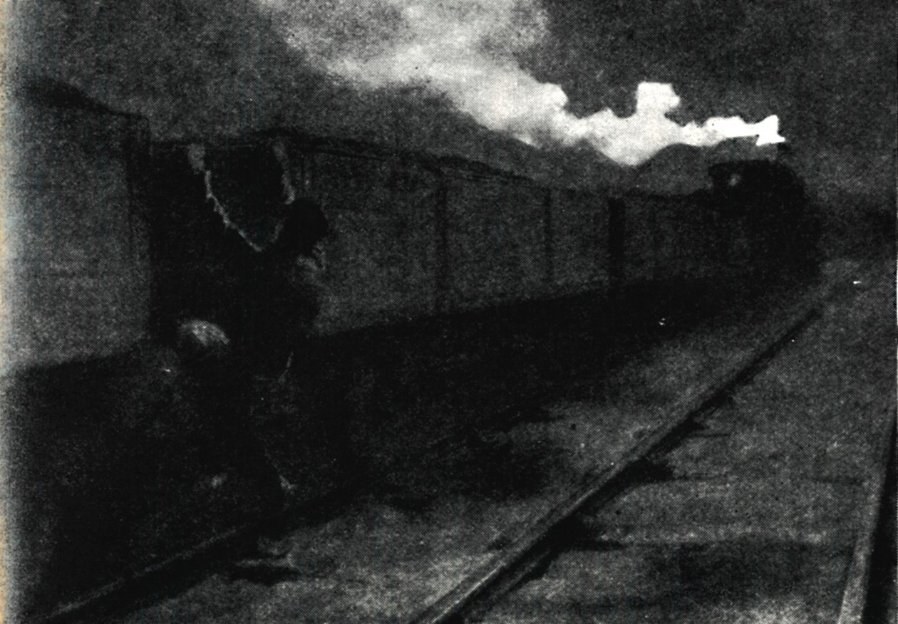 Flykt med tåg, november 1899, 1945. av John Nash