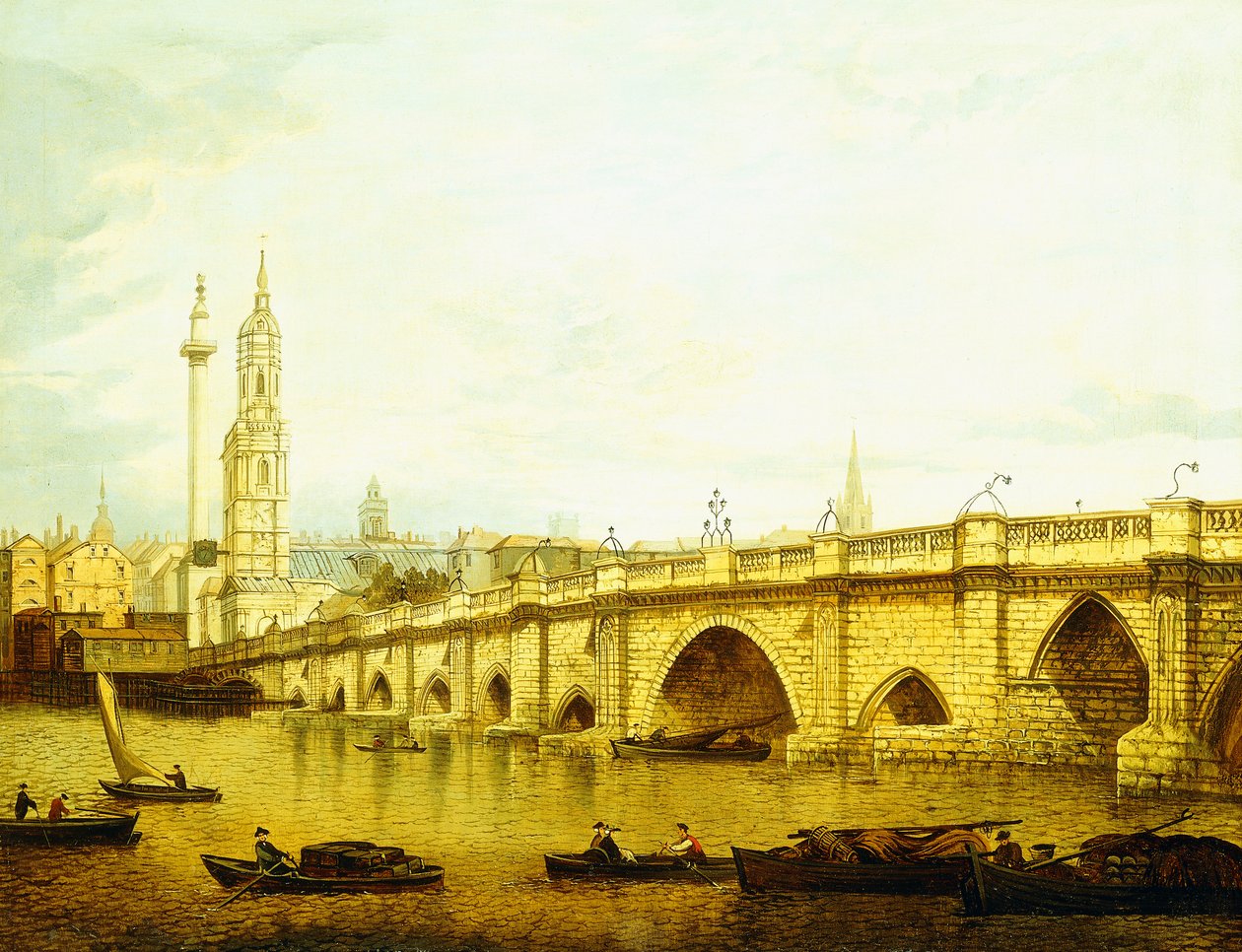Utsikt över London Bridge, av John Paul