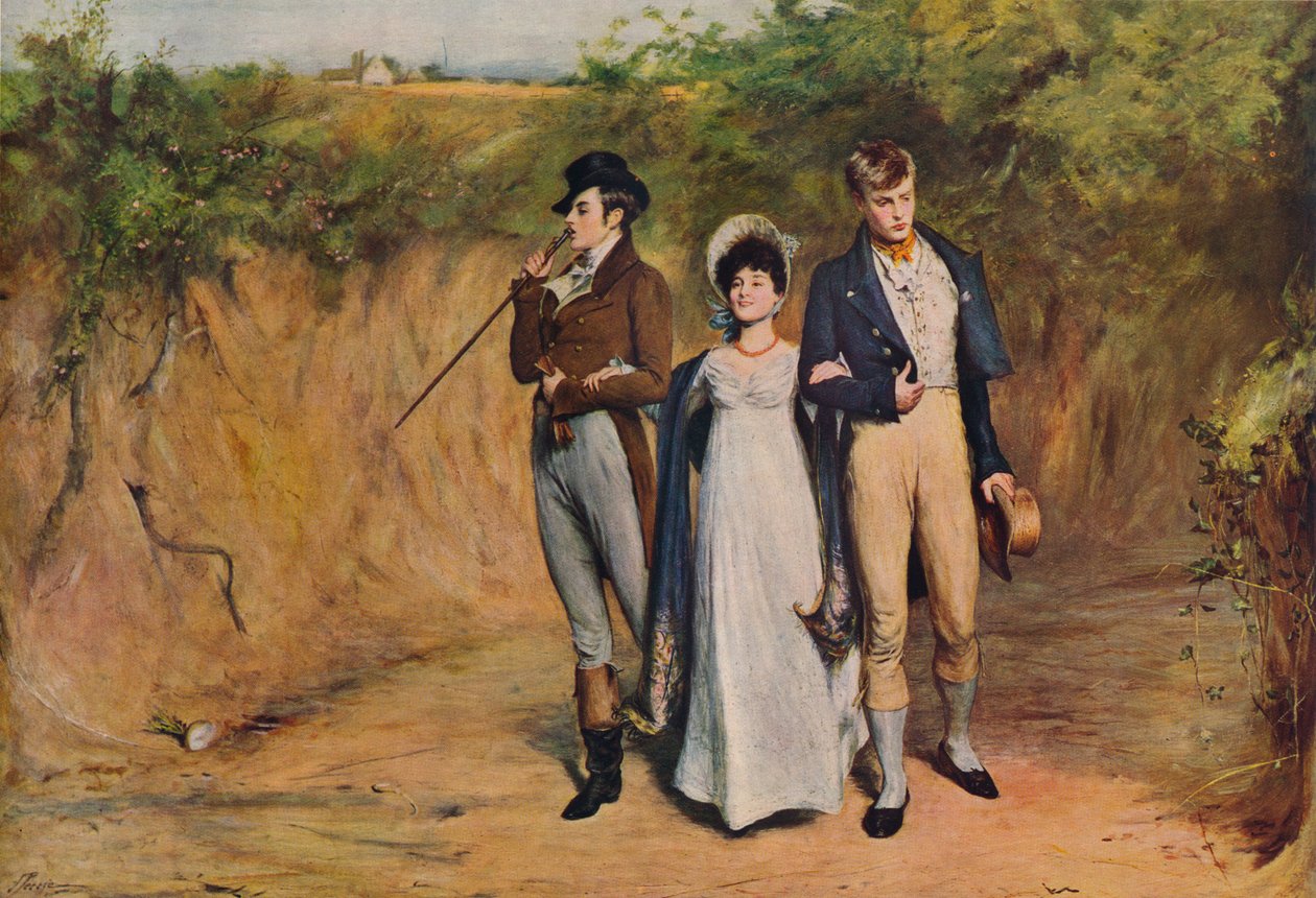Two Strings To Her Bow, 1887, 1938 av John Pettie