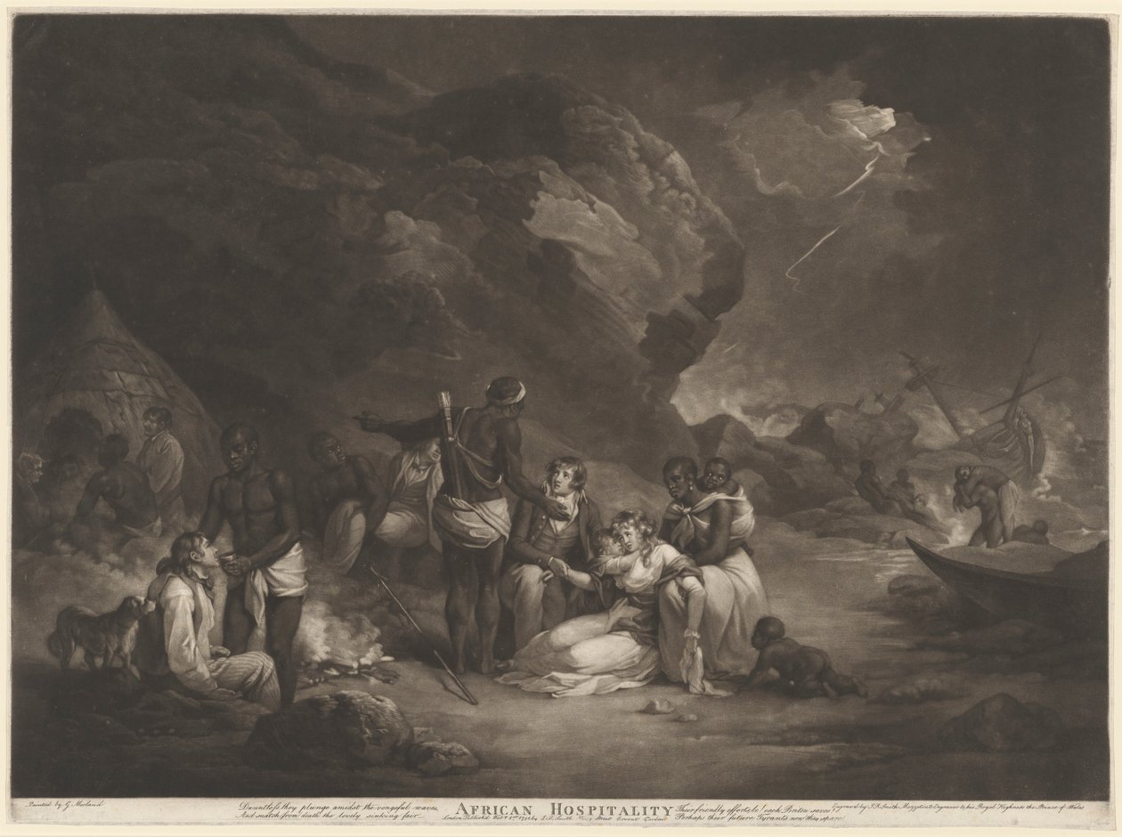 Afrikansk gästfrihet, 1791. av John Raphael Smith
