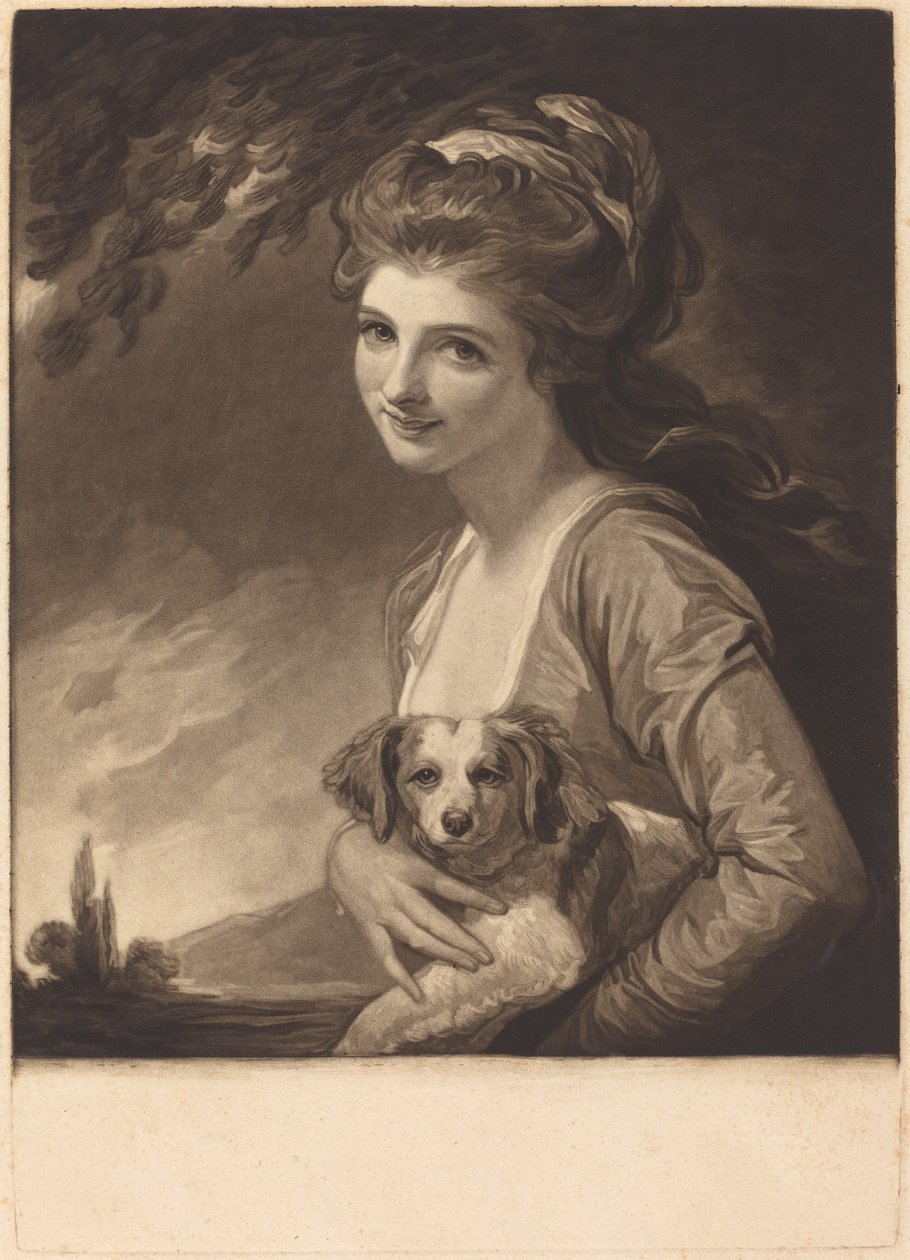 Lady Hamilton as Nature, publicerad 1784. av John Raphael Smith