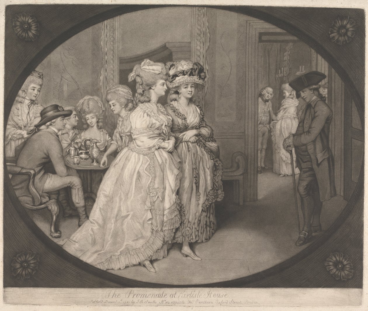 Promenade vid Carlisle House av John Raphael Smith